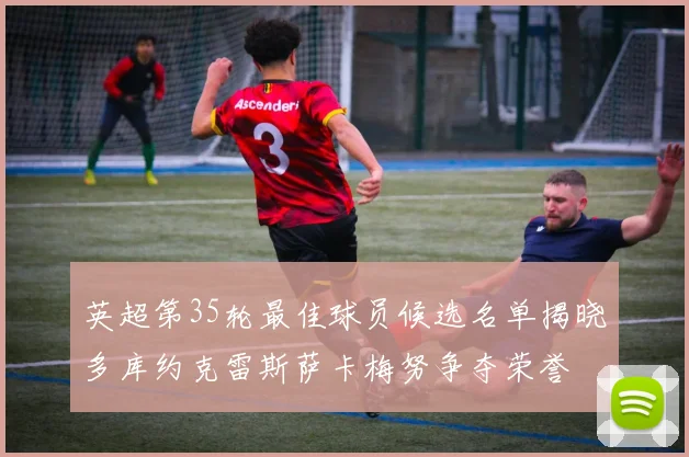英超第35轮最佳球员候选名单揭晓多库约克雷斯萨卡梅努争夺荣誉